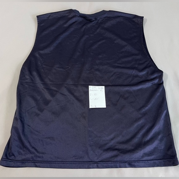 Vintage Men’s Athletech Basketball Jersey Sz X-Large Navy‎ Blue  Y2K - Picture 6 of 6